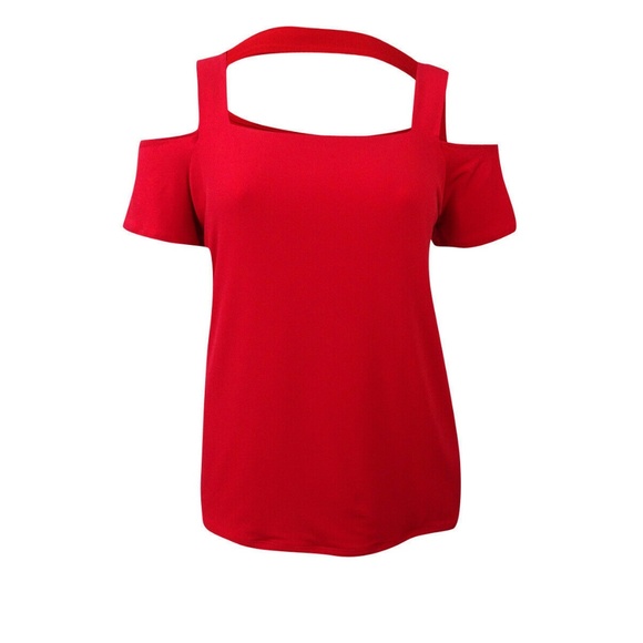 NWOT Plus Size 3X Macys INC Cold Shoulder Blouse - Picture 3 of 3